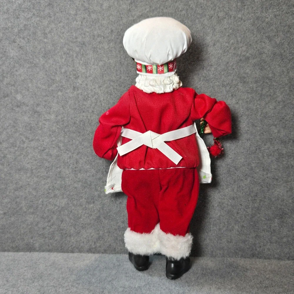 Chef Santa Claus 11 Inch Figurine Christmas Kitchen Decor Gingerbread Garland